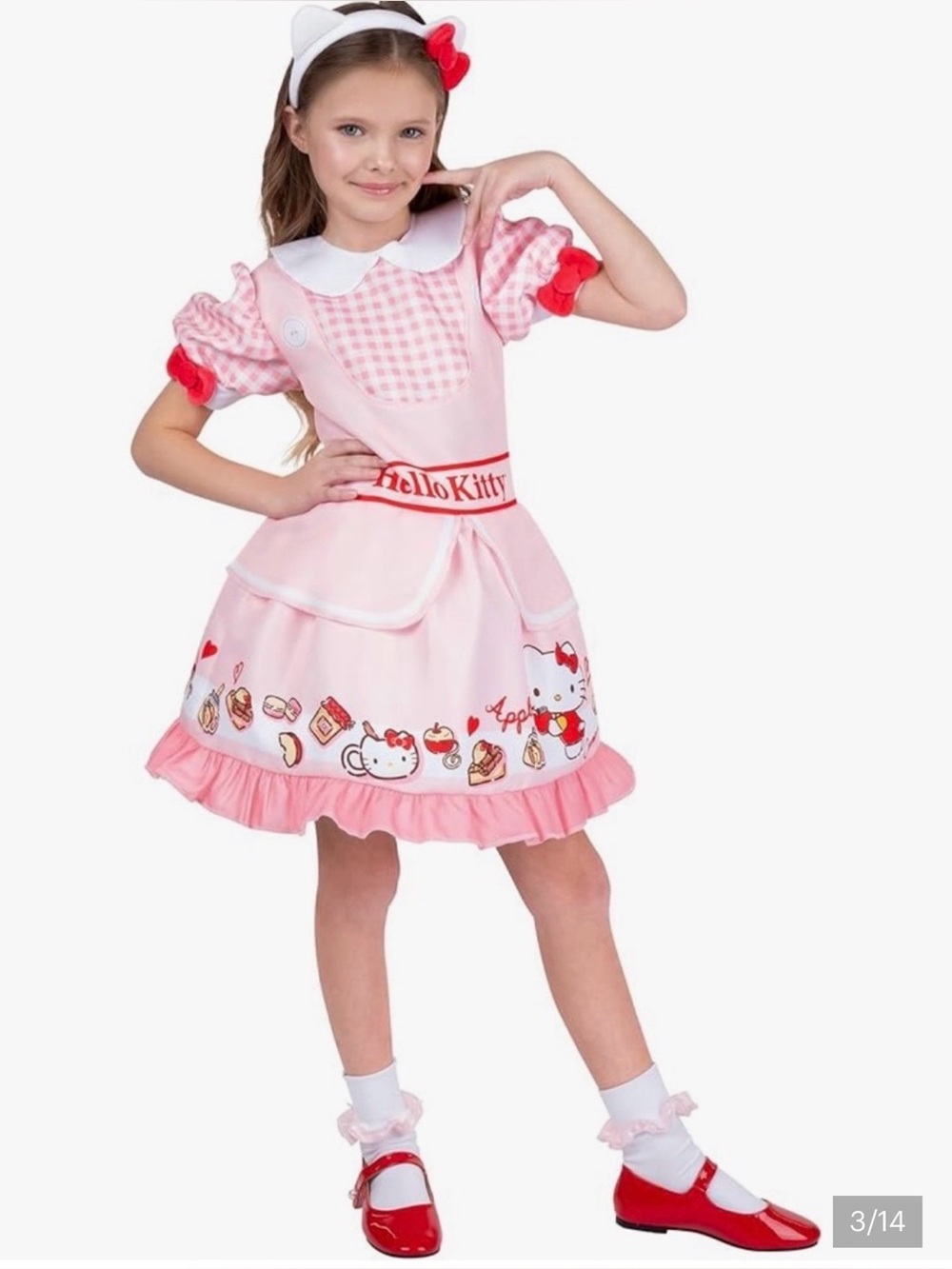 Hello Kitty Pink Girls' Costume Dress